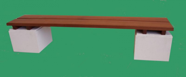 Banquette béton bois Hestia